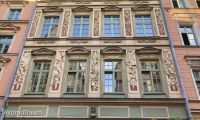 Hübsches Haus in einer Straße Breslaus