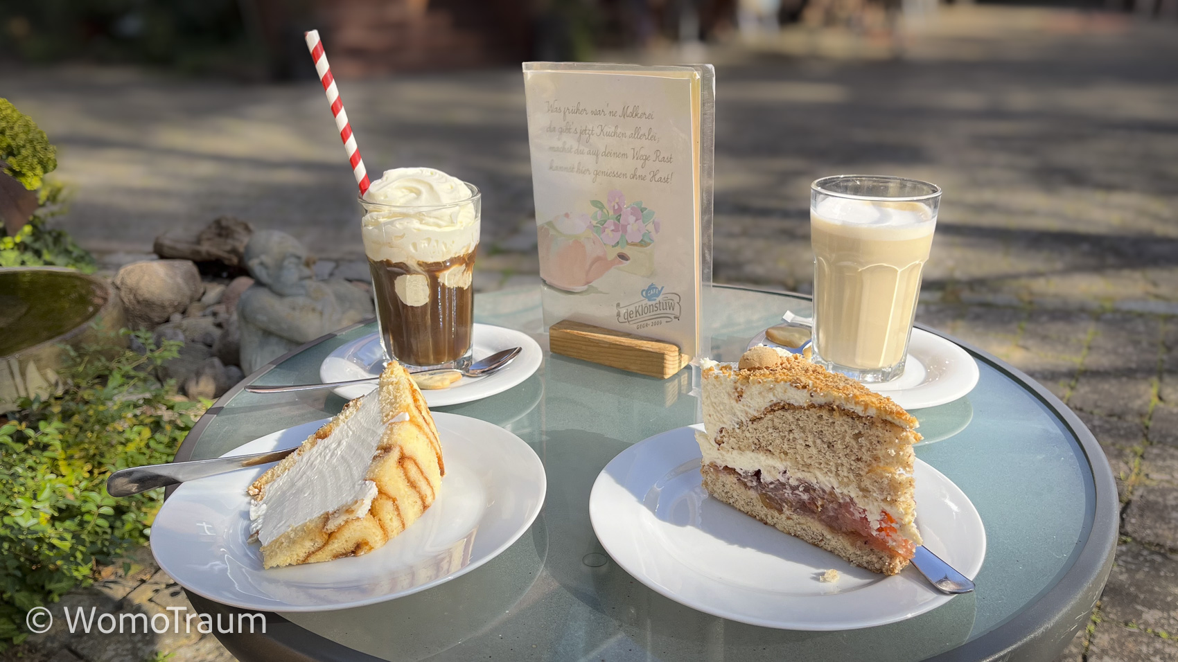 Café de Klönstuv in Rieth am Stettiner Haff. Hier gibt es den besten Kuchen weit und breit.