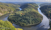 Blick auf die wunderschöne Saarschleife