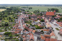 Luftaufnahme der Hansestadt Werben in Sachsen-Anhalt