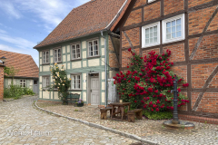 Idyllische Ecke in der kleinen Hansestadt Werben an der Elbe
