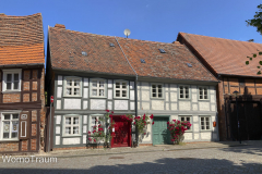 Idyllische Ecke in der kleinen Hansestadt Werben an der Elbe