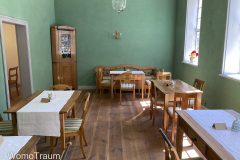 Gastraum des Cafe Lämpel in Werben, der kleinsten Hansestadt Deutschlands