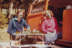Mit unserem VW-Bus im Harz - Etwa 1980