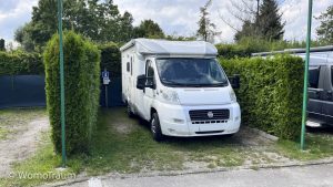 Der Stellplatz in Mikolaiki - Masuren